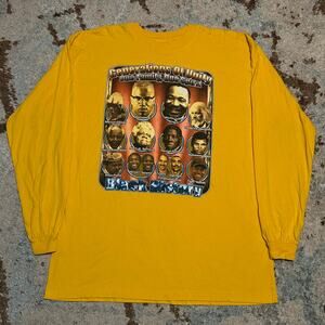 Vintage Black History Longsleeve Shirt Size 3XL MLK Malcolm X 2000s